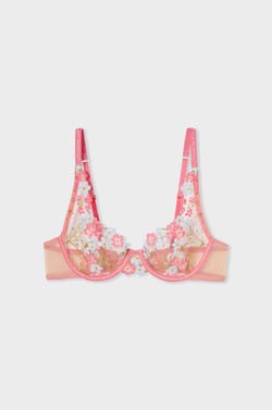 Embroidered Classic Bra;${refinementColor}