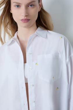 Lemon Embroidery Shirt;${refinementColor}