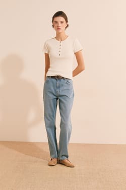 T-shirt manches courtes en coton;${refinementColor}