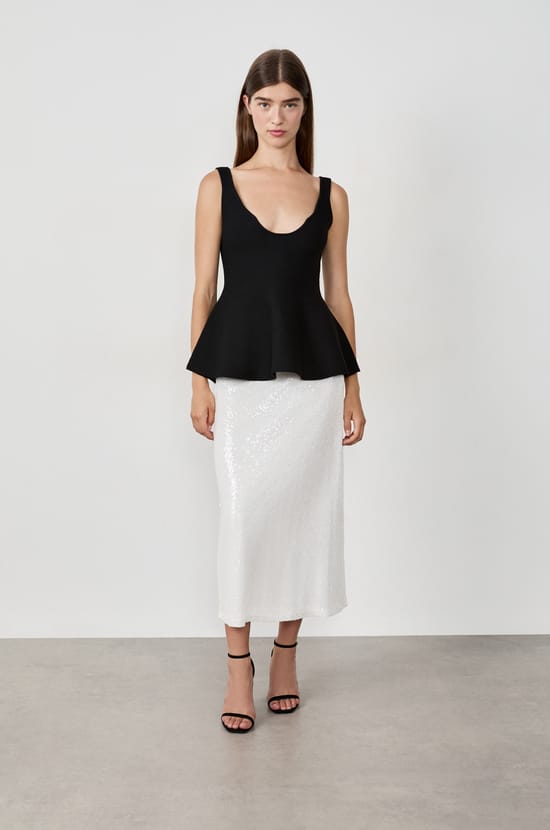 Sequin skirt;${refinementColor}