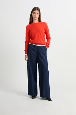 Cashmere Crew Neck Sweater;${refinementColor}