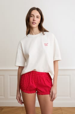 Short bloomer  &agrave; pois avec coton;${refinementColor}