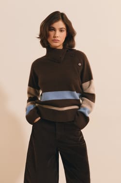 Pull manches longues en cachemire;${refinementColor}