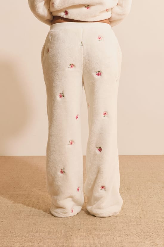 Pantalon de pyjama &agrave; motif floral;${refinementColor}