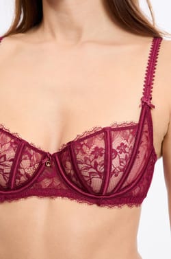 Soutien-gorge corbeille en tulle et satin;${refinementColor}