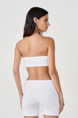 Wireless Strapless Bra in Stretchy Organic Cotton;${refinementColor}