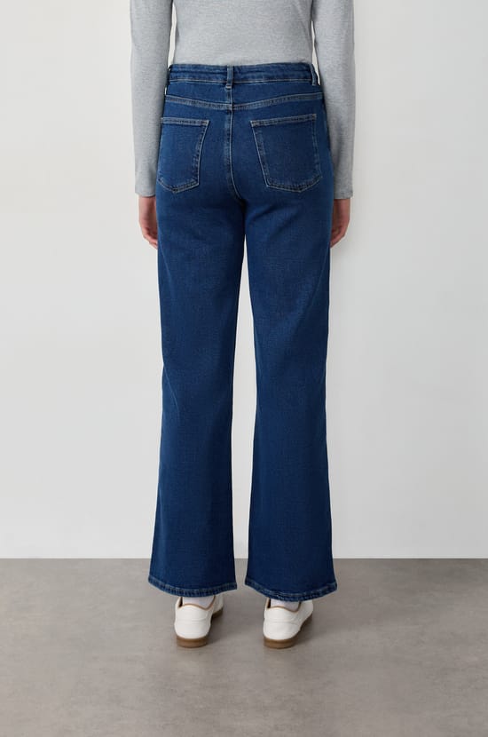 Pantalón vaquero recto de algodón;${refinementColor}