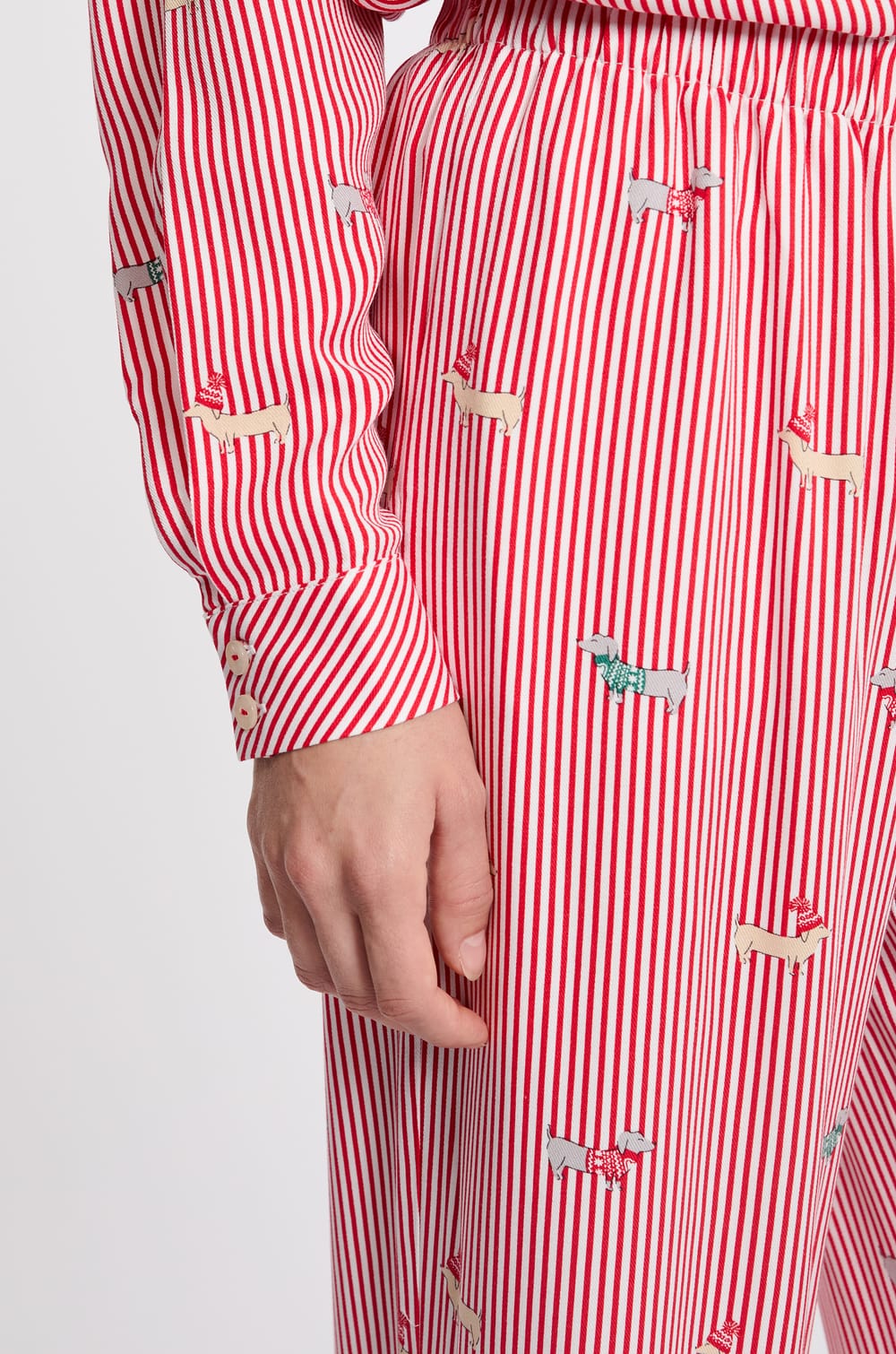 Pantalon de pyjama à motifs;${refinementColor}
