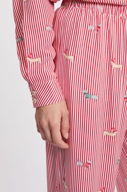 Pantalon de pyjama à motifs;${refinementColor}