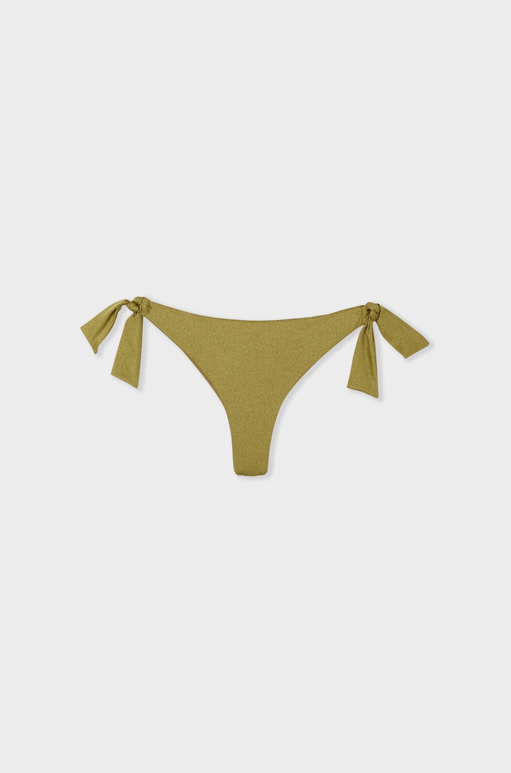 Glittery Brazilian tie-side bikini bottom;${refinementColor}