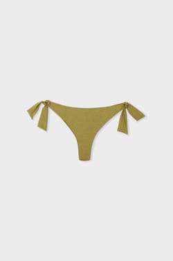 Glittery Brazilian tie-side bikini bottom;${refinementColor}
