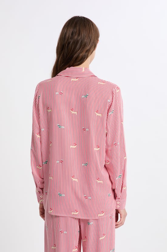 Chemise de pyjama à motifs;${refinementColor}