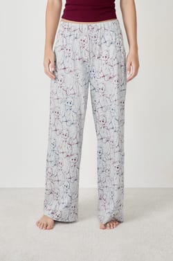 Pyjama trousers with prints;${refinementColor}