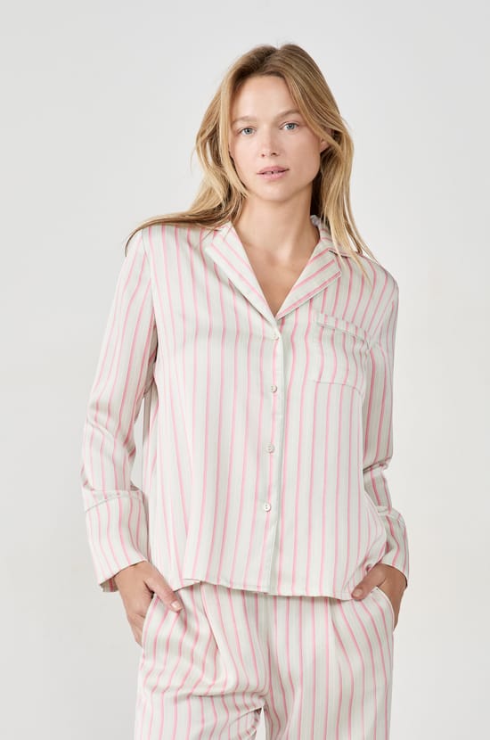 Ensemble de pyjama 2 pi&egrave;ces &agrave; rayures;${refinementColor}