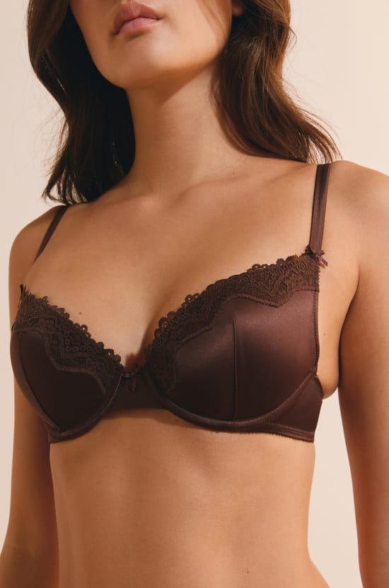 Soutien-gorge N.2 - Le push-up plongeant satin&eacute;;${refinementColor}