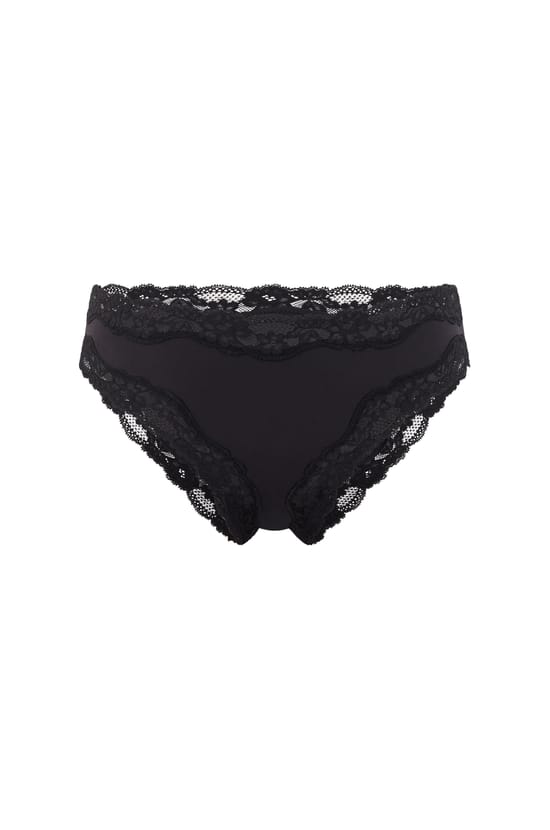 Microfibre and Lace Briefs;${refinementColor}