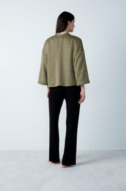 3-Piece Velvet Pyjama Set;${refinementColor}