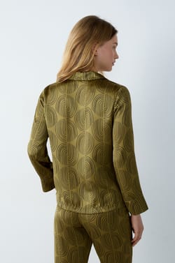 Smooth Pyjama Shirt with Patterns;${refinementColor}