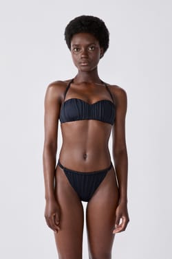 Haut de maillot bandeau bretelles amovibles;${refinementColor}