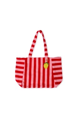 Sac en &eacute;ponge &agrave; rayures &agrave; motif citron;${refinementColor}