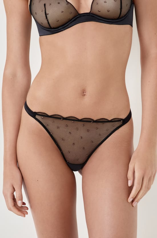 Embroidered Thong;${refinementColor}