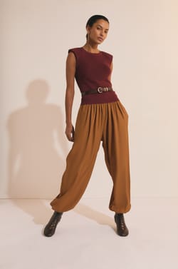 Pantalon satin&eacute;;${refinementColor}