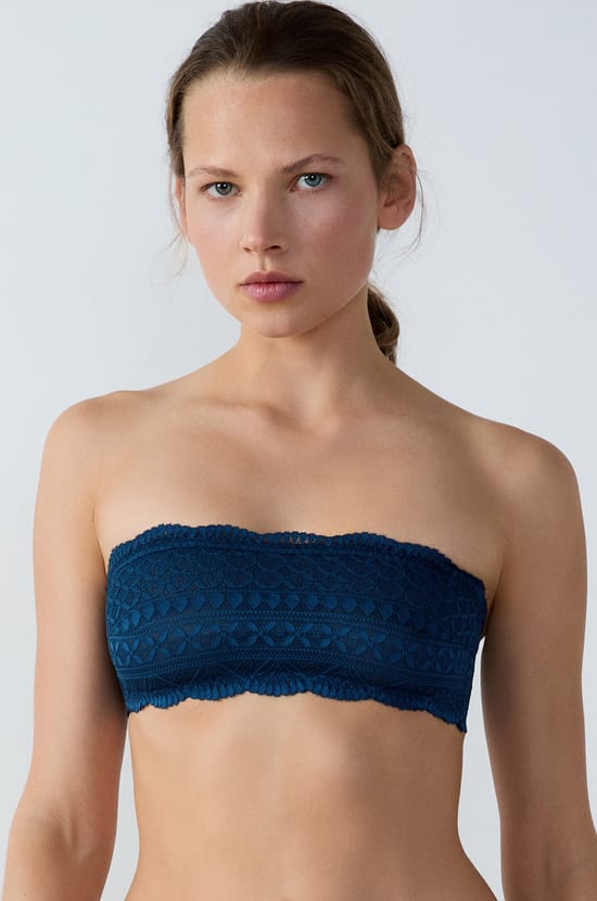 Lace Strapless Bra;${refinementColor}