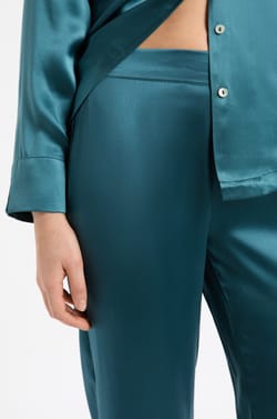 Pantalon de pyjama en soie;${refinementColor}