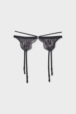 Garter belt in beaded embroidery;${refinementColor}