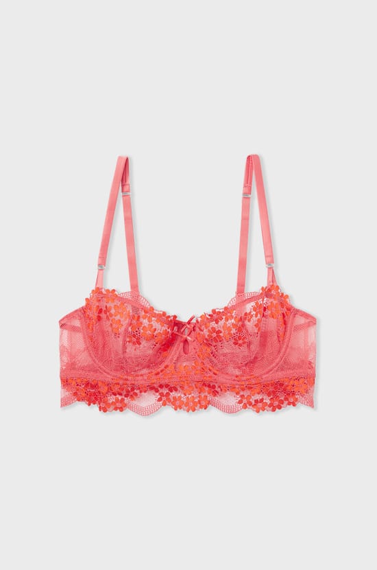 Bra No. 9 - Floral Embroidery Balconette;${refinementColor}