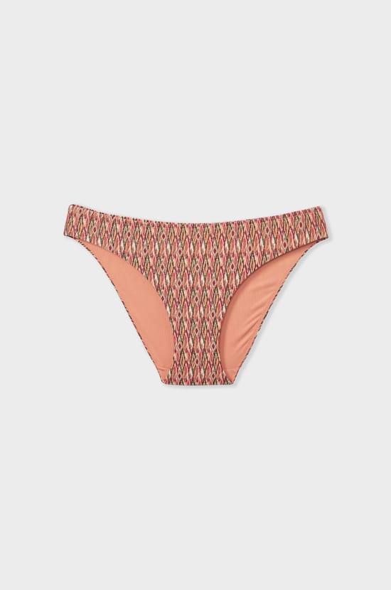 Culotte bikini bas de maillot à motif;${refinementColor}