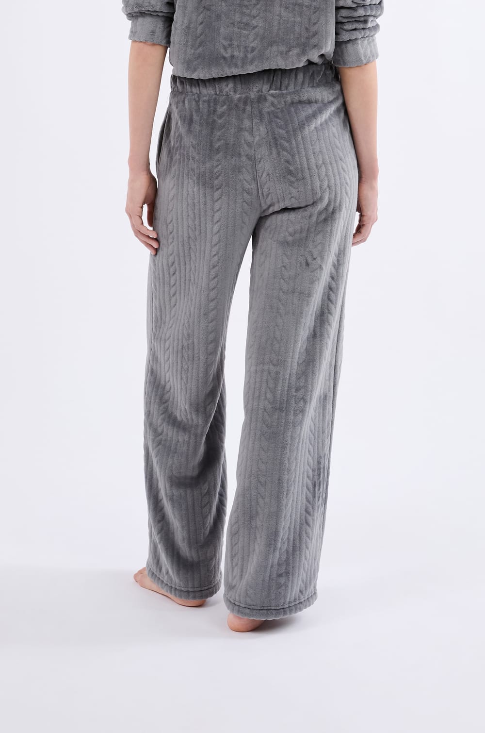 Pantalon de pyjama effet velours;${refinementColor}