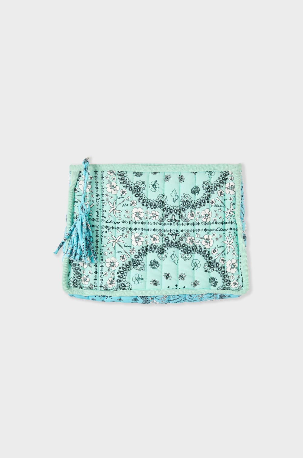 Pochette imprimée en coton;${refinementColor}