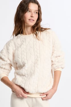 Sweatshirt effet polaire;${refinementColor}