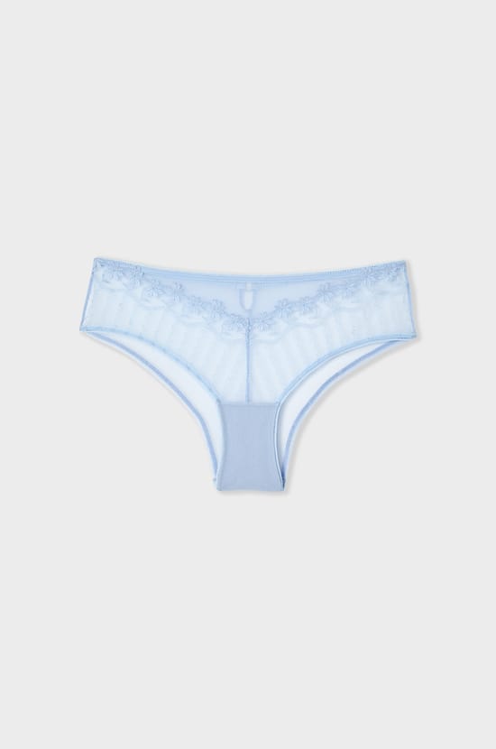 Embroidered Tulle Hipster;${refinementColor}