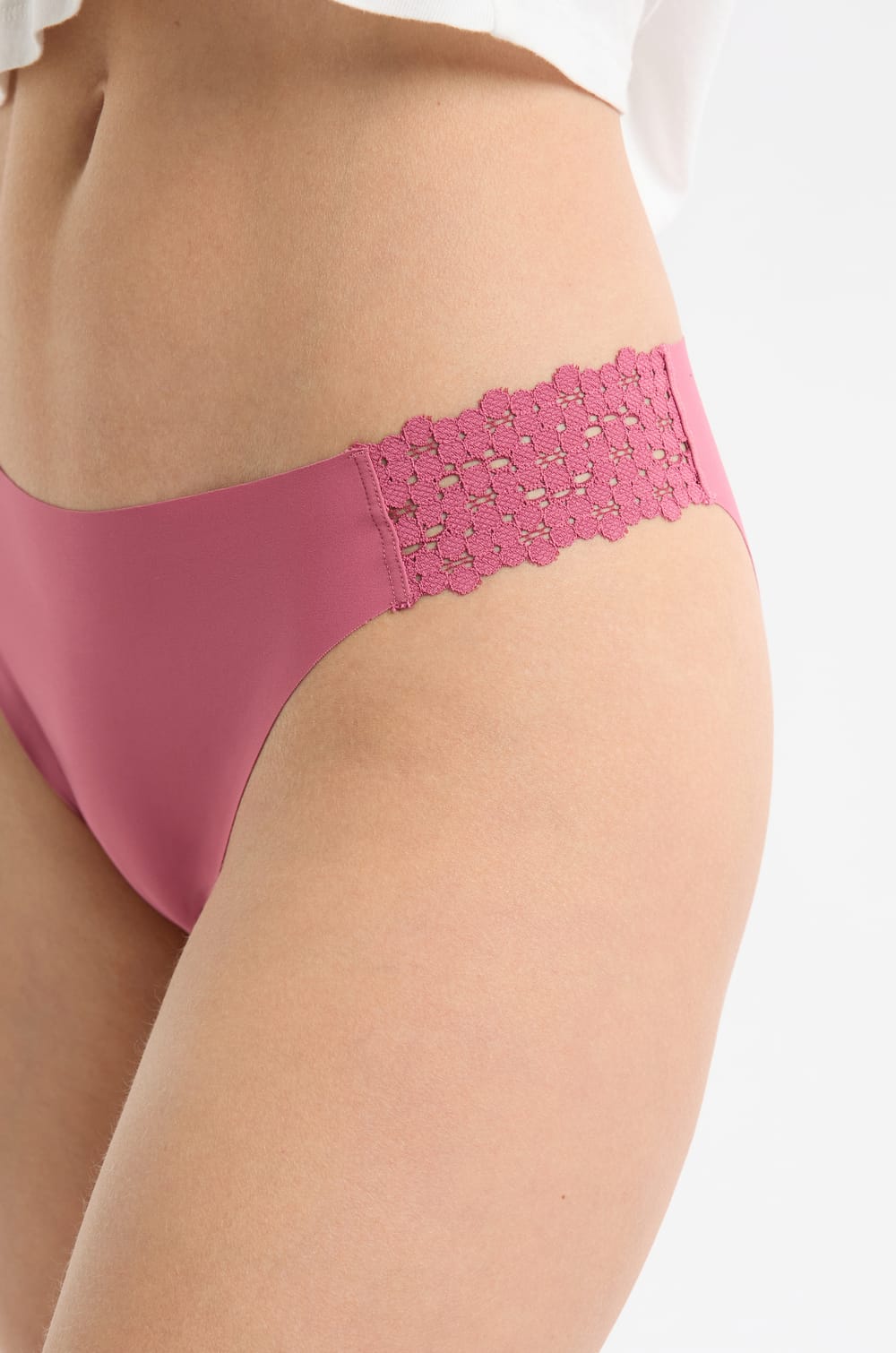 Microfibre and Lace Briefs;${refinementColor}