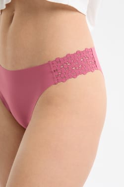 Microfibre and Lace Briefs;${refinementColor}