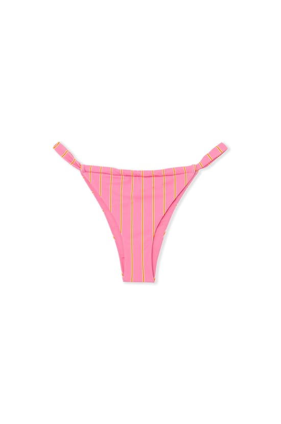 Brazilian Striped Bikini Bottom;${refinementColor}