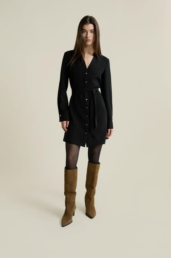 Robe ceintur&eacute;e;${refinementColor}