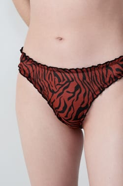 Lot de 3 tangas bloomer en tulle et dentelle;${refinementColor}