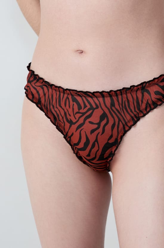 Lot de 3 tangas bloomer en tulle et dentelle;${refinementColor}