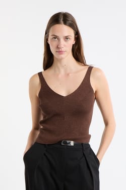 Débardeur côtelé irisé;${refinementColor}