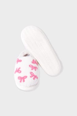 Chaussons à motifs en fausse fourrure;${refinementColor}