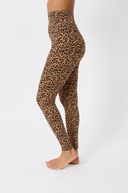 Legging &agrave; motif l&eacute;opard en coton;${refinementColor}