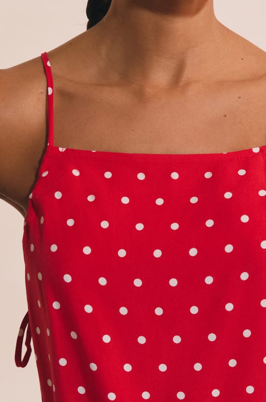 Top de pyjama &agrave; pois;${refinementColor}