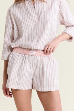 Short de pyjama &agrave; motifs avec coton;${refinementColor}