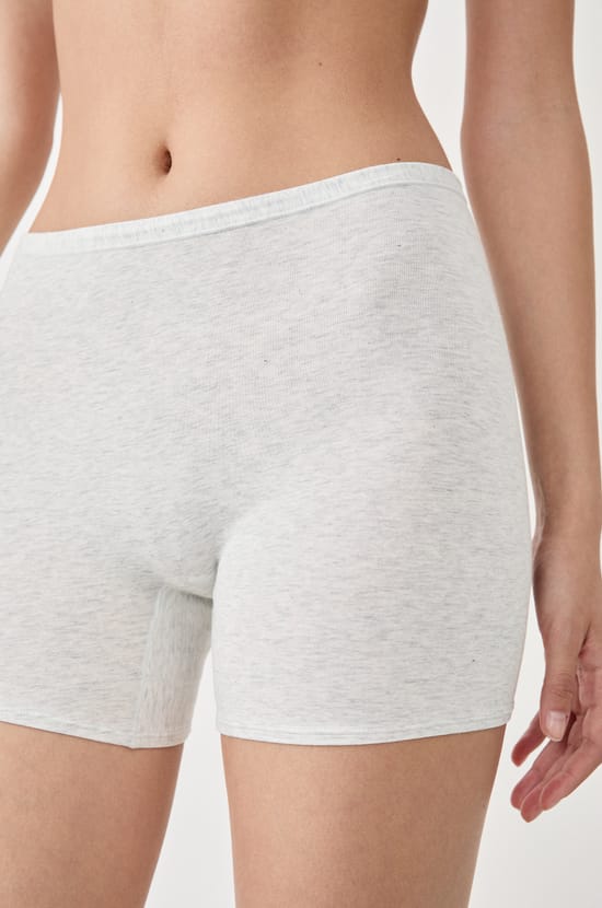 Short cycliste en coton biologique extensible;${refinementColor}