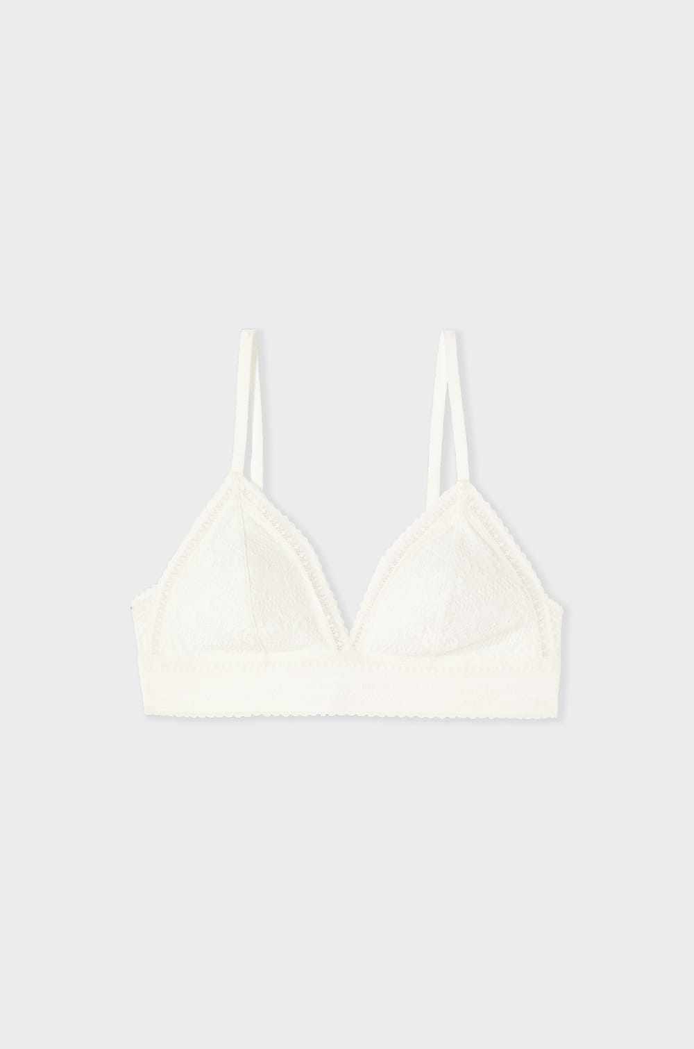 Soutien-gorge N.8 - Le triangle sans armatures en dentelle sans teinture;${refinementColor}