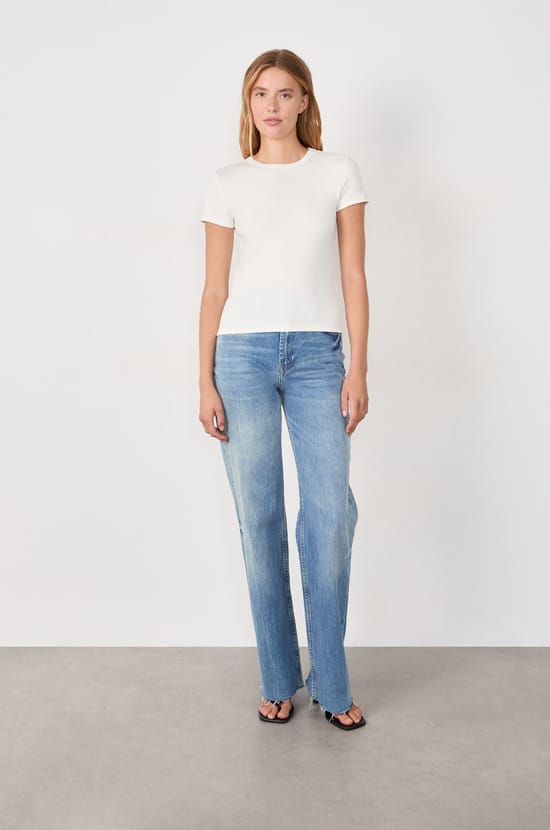 Short-sleeved cotton T-shirt;${refinementColor}