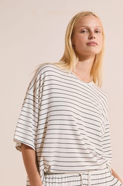 T-shirt de pyjama manches courtes;${refinementColor}